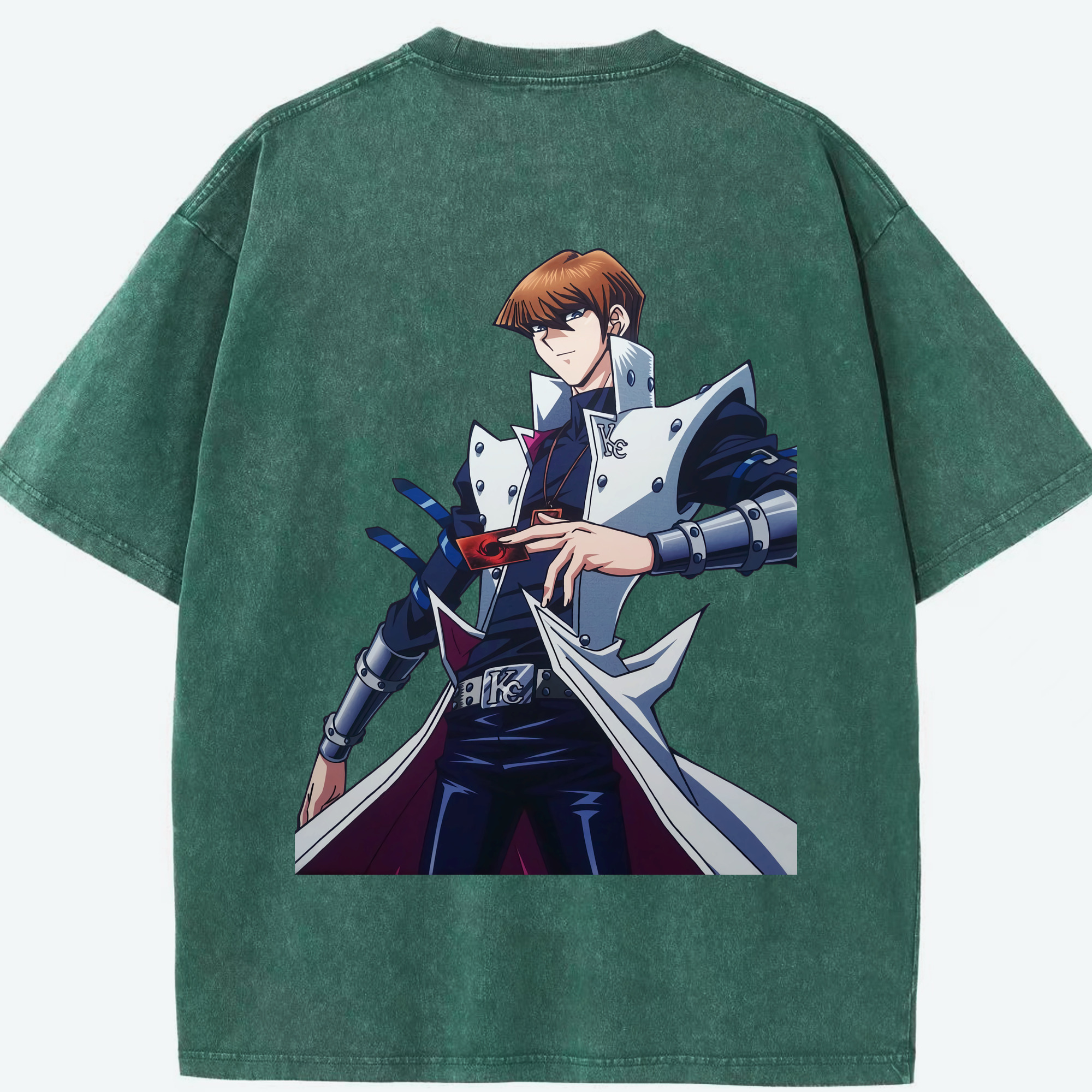 （画像用） 遊☆戯☆王 Yu-Gi-Oh! 綿100% ヴィンテージ風 半袖Tシャツ（背面プリント）